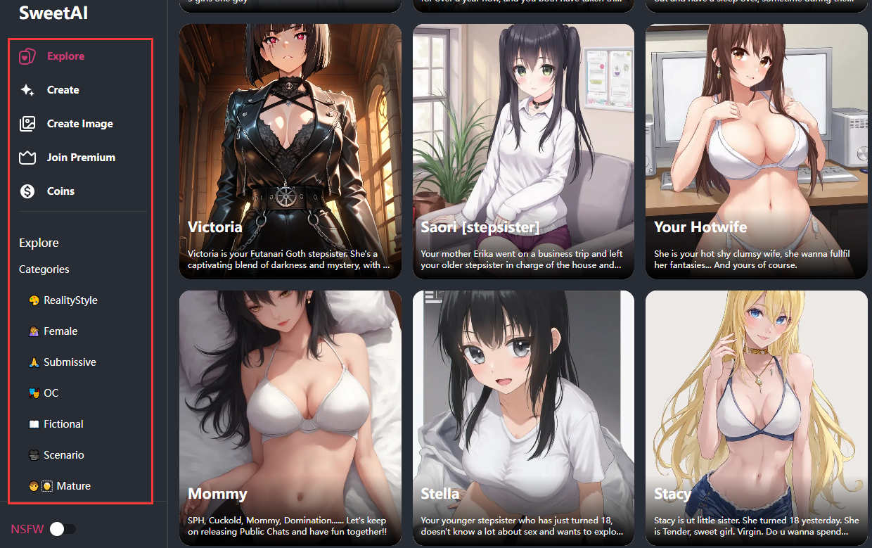 SweetAI Chat vs GirlfriendGPT