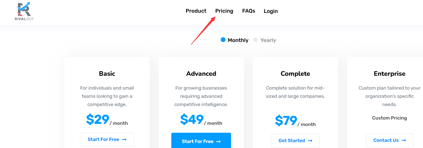 RivalOut Pricing & Plans