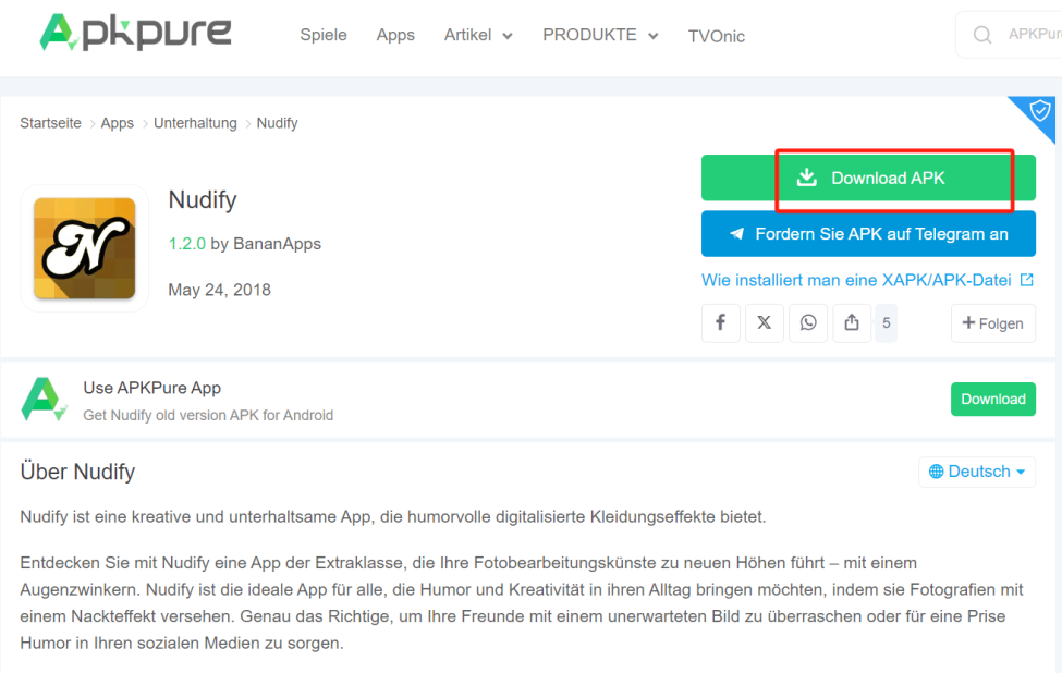 Download Nudify APK 2024: Holen Sie sich die neueste Version für Android Download Nudify APK 2024: Holen Sie sich die neueste Version für Android