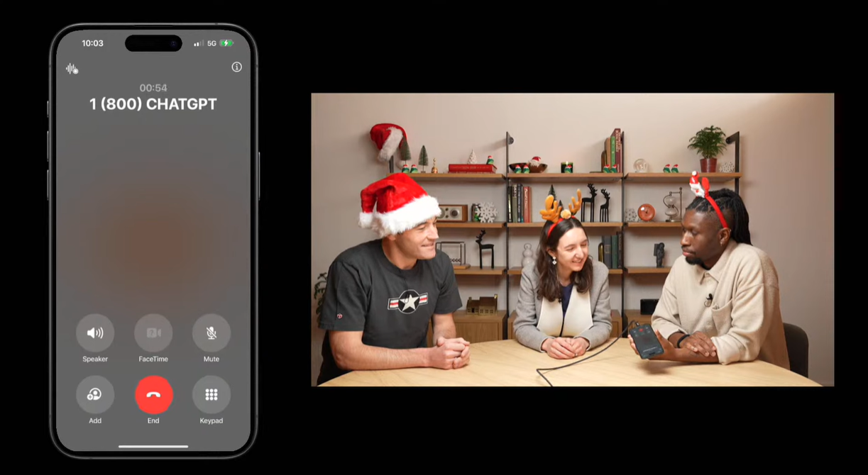 12 Days of OpenAI-Day 10: 1-800-CHATGPT