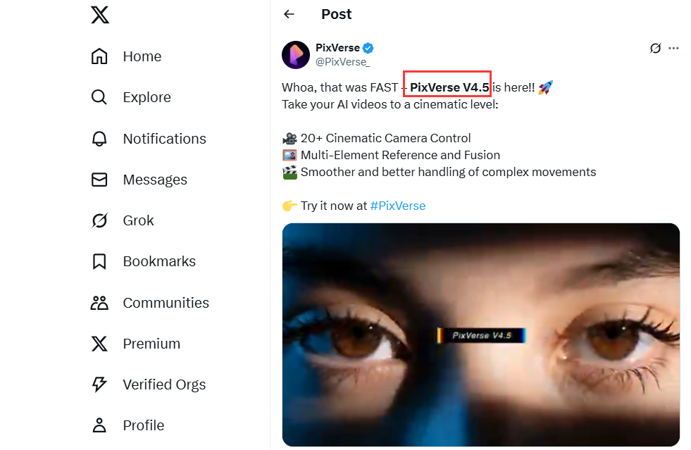 Pixverse V4.5