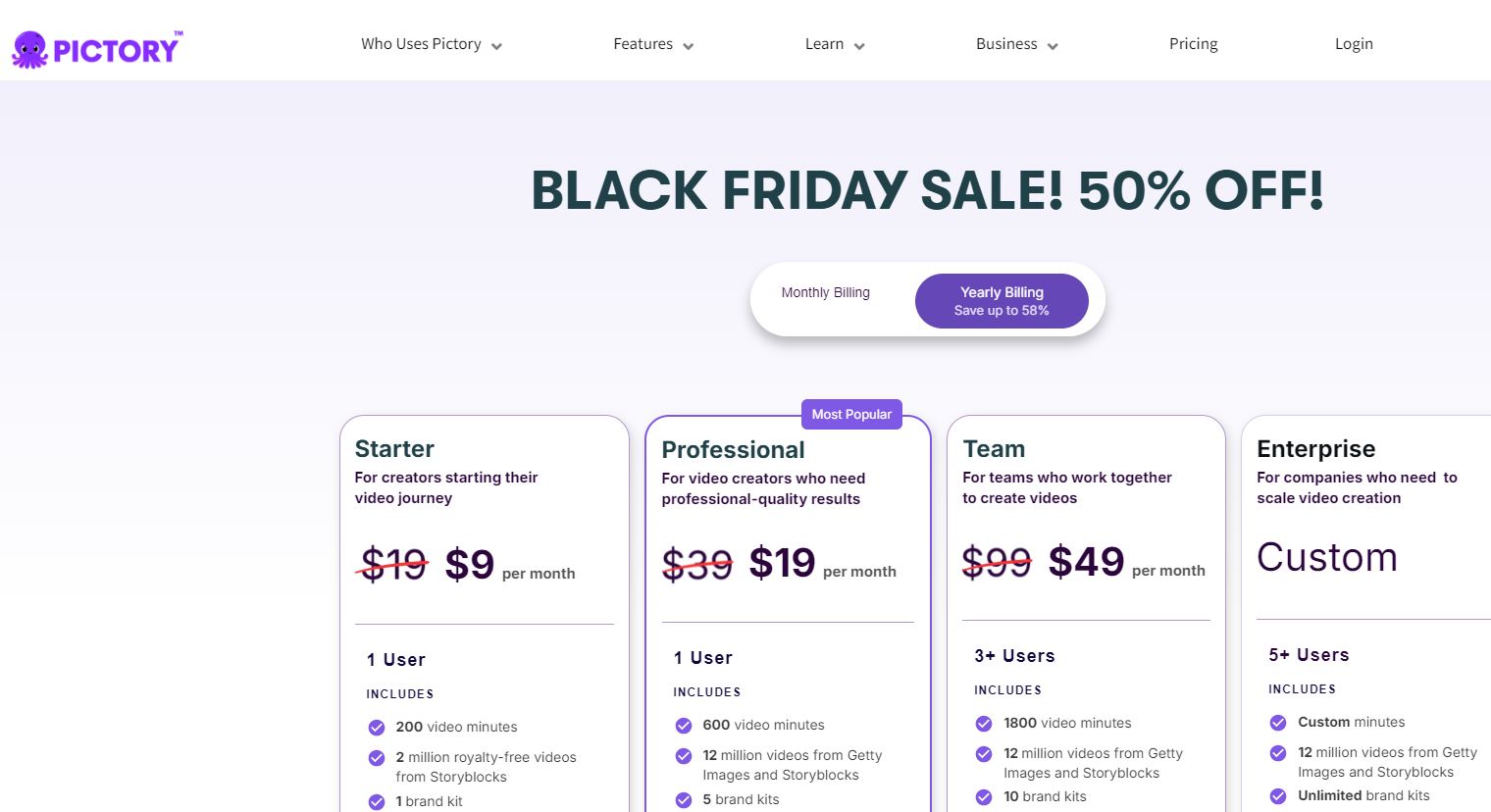 Pictory Black Friday Discount