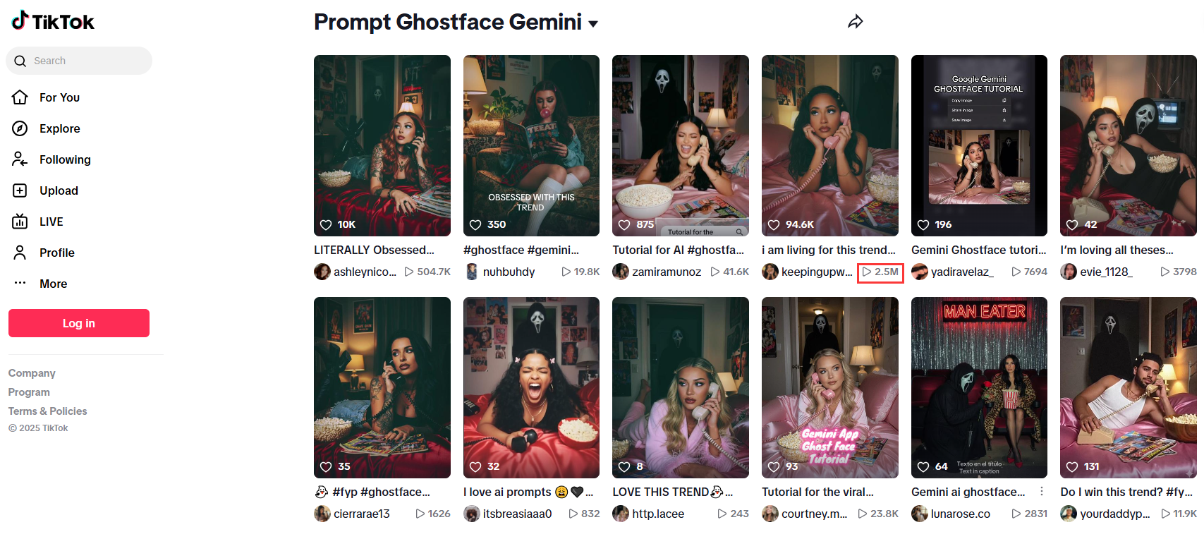 google gemini ghostface prompt