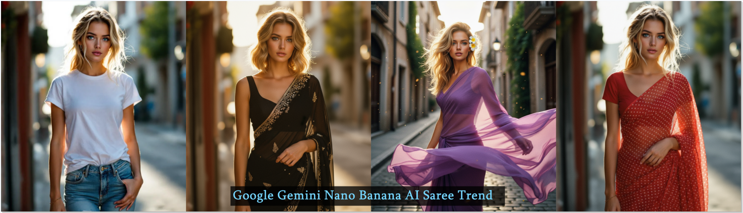 Google Gemini Nano Banana AI Saree Trend