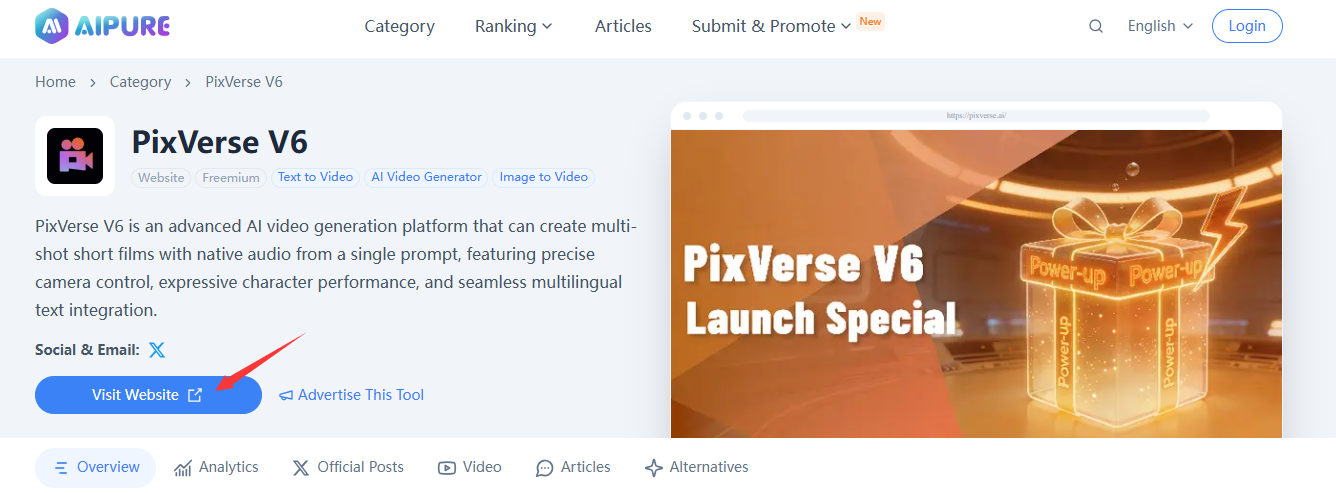 PixVerse 계정 생성