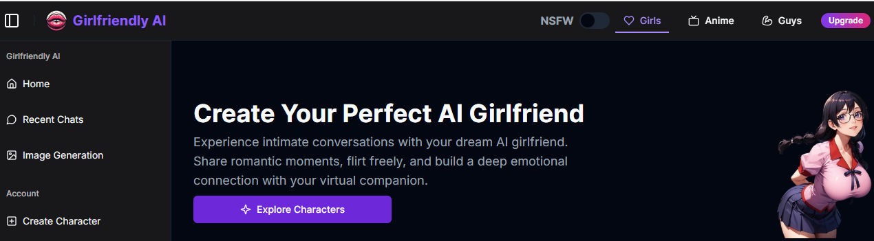 Top SweetAI Chat Alternatives Girlfriendly AI