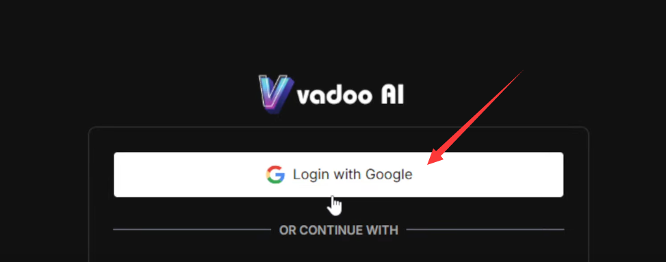 Log In Vadoo AI