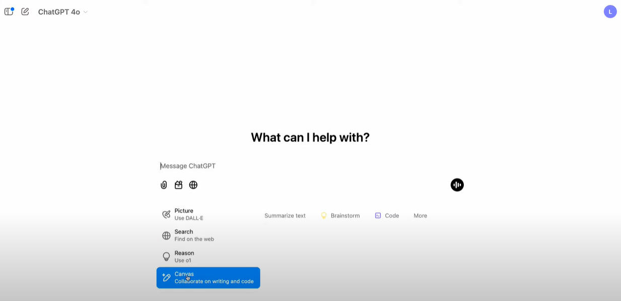 OpenAI Canvas