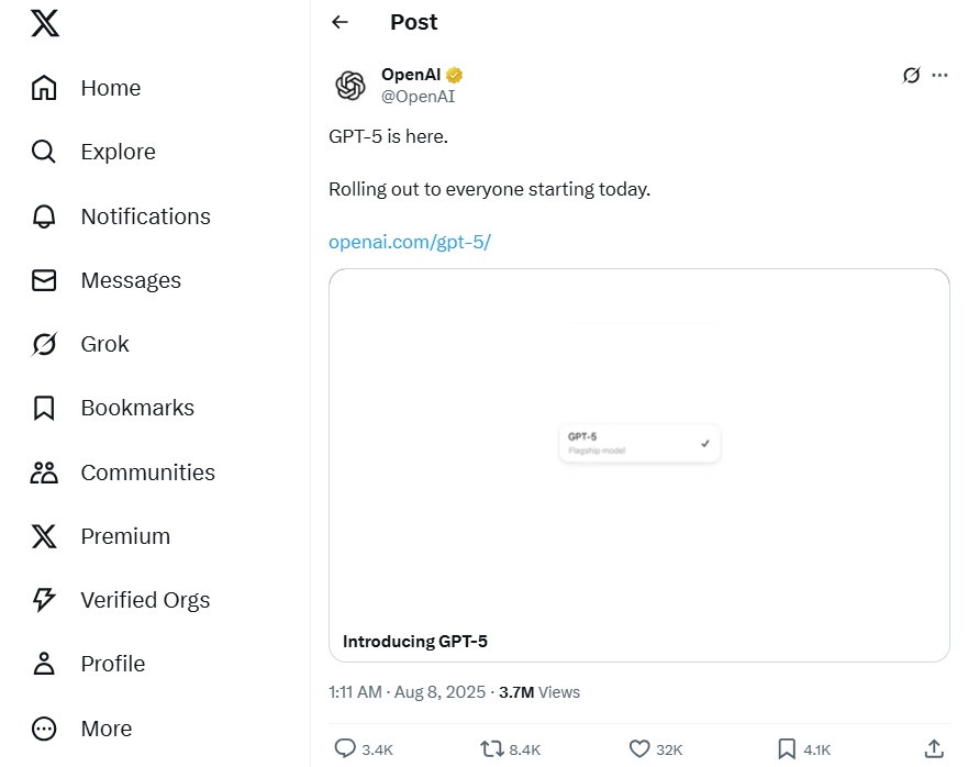 GPT-5: OpenAI’s Most Advanced AI Yet—Release, Features, Pricing, and More