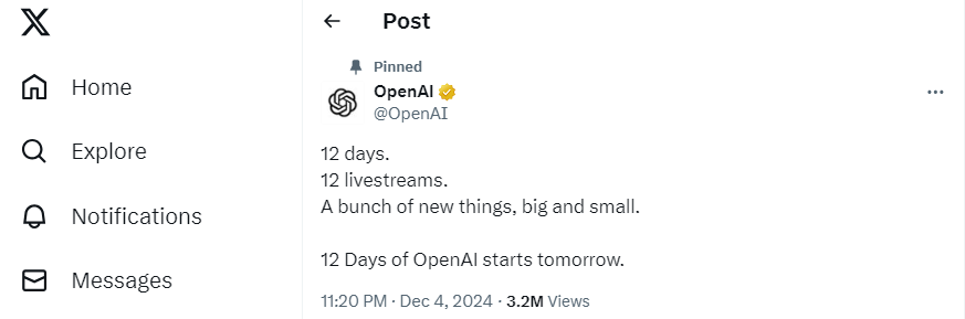 12 Tage von OpenAI