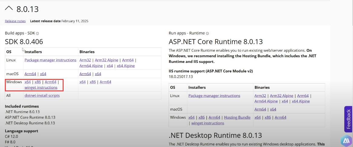 .NET 8 SDK