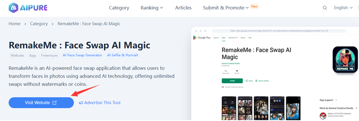 RemakeMe: Face Swap AI Magic Review | Transform Photos in 2025