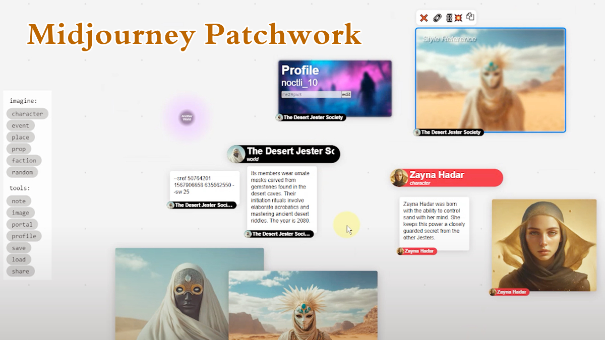 Patchwork do Midjourney