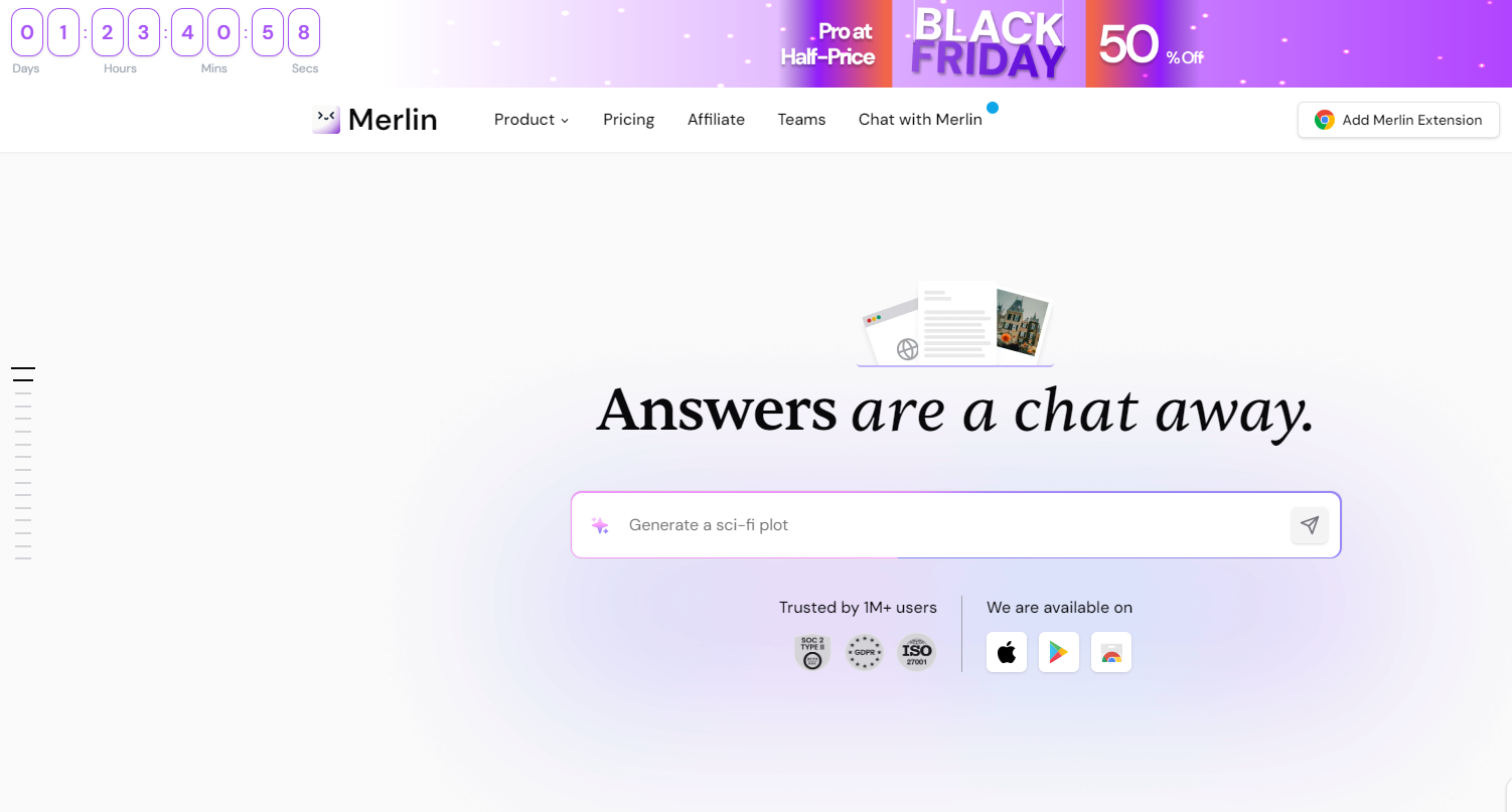 Merlin AI Black Friday Discount