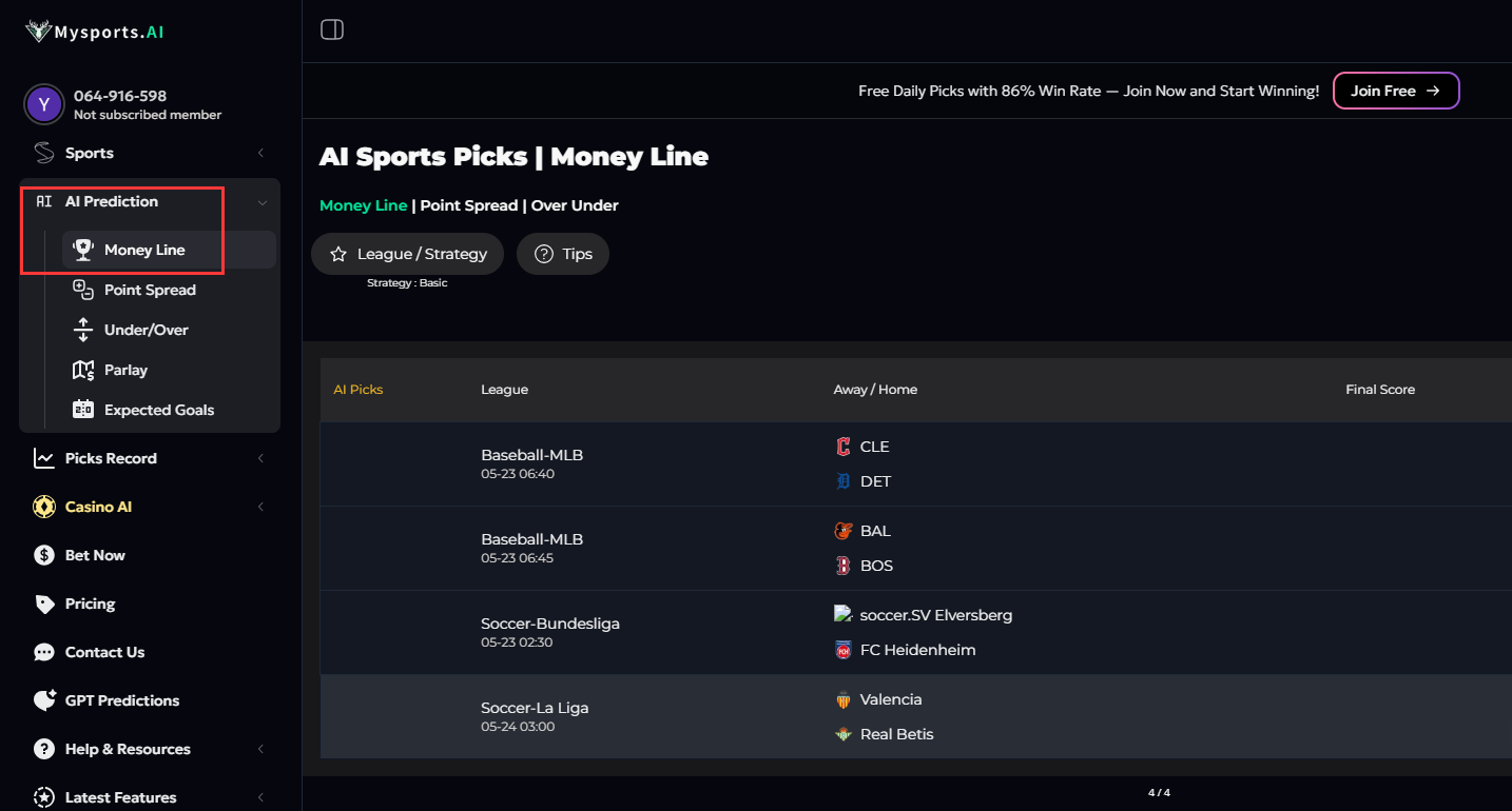 Mysports.AI指南