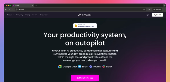 timeOS Review
