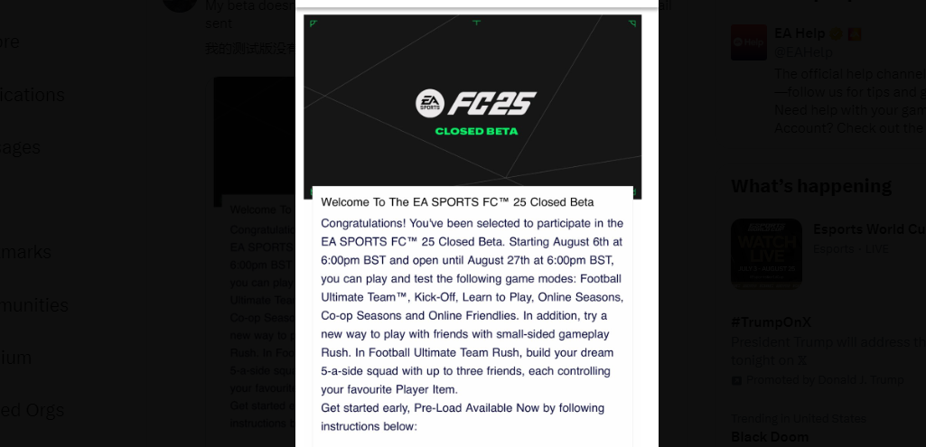 why can't i play anything on ea fc 25 beta