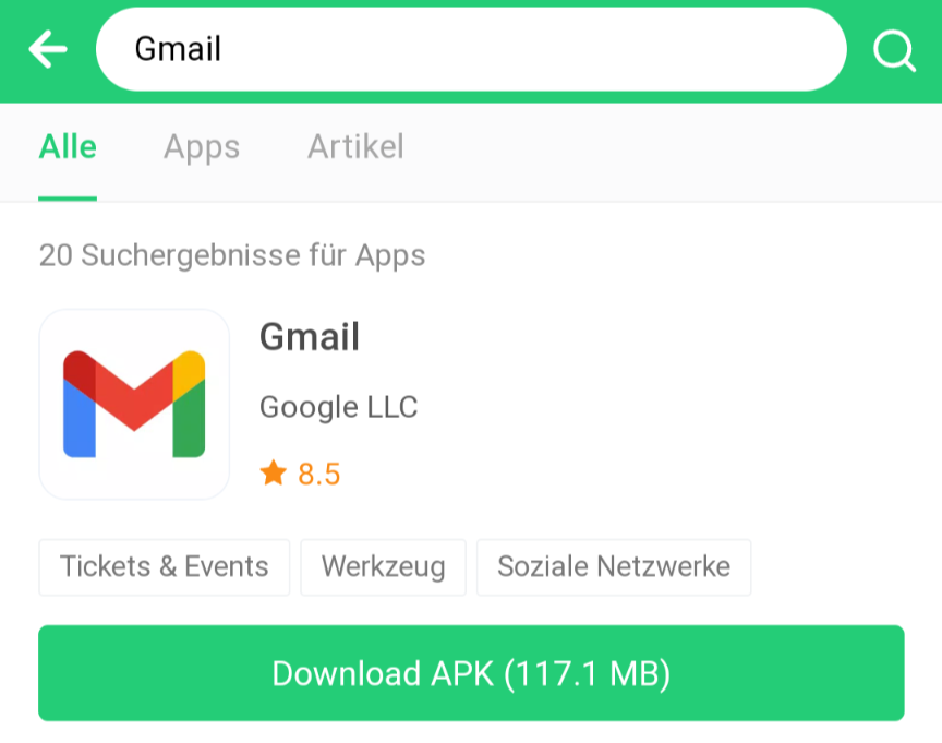 Gmail herunterladen