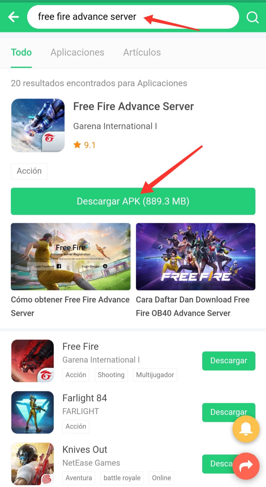 Cómo descargar gratis el Servidor Avanzado OB40 de Free Fire