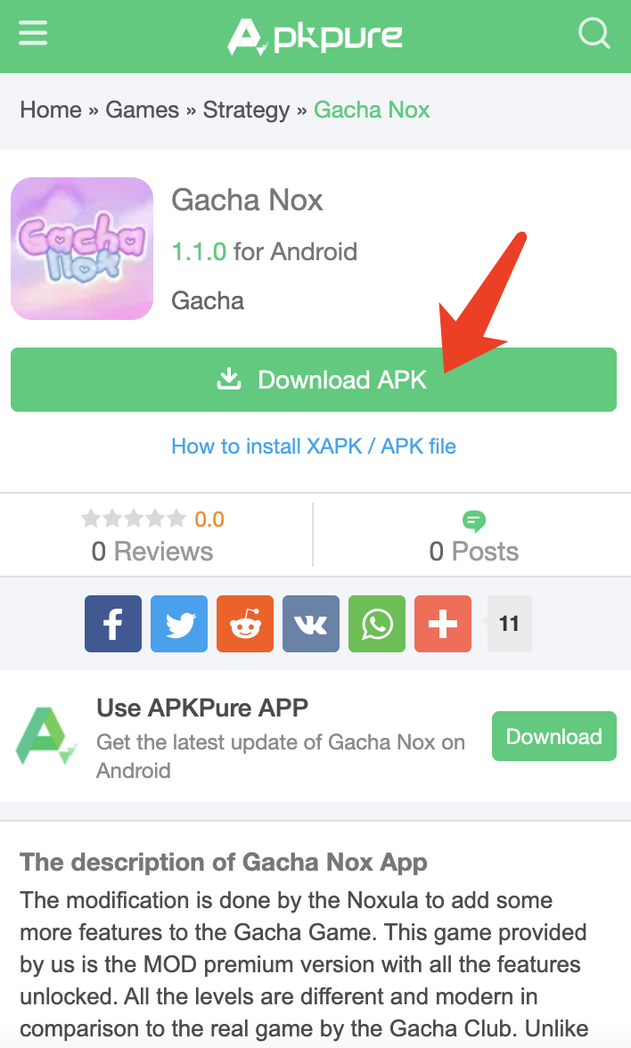 Gacha Nox APK 1.1.0 Download Gacha Nox para Android, PC, iOS