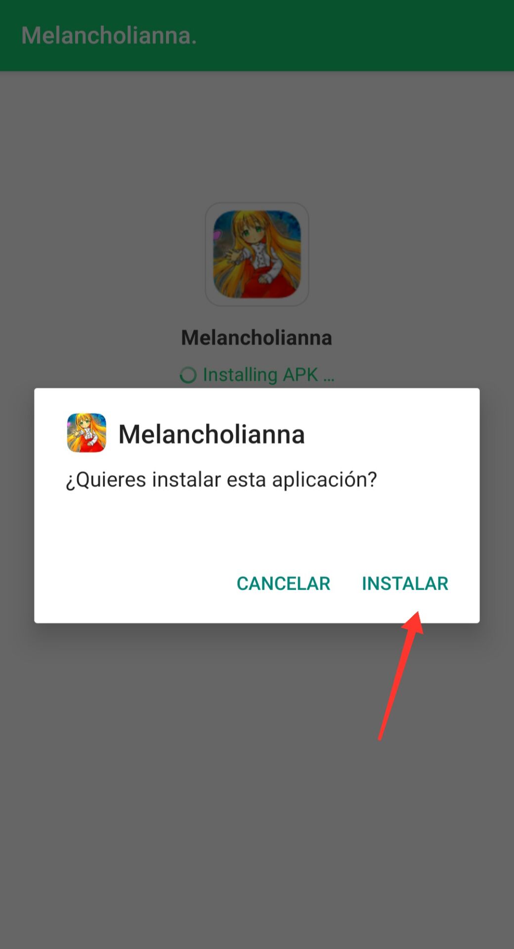 Cómo descargar Melancholianna en Android